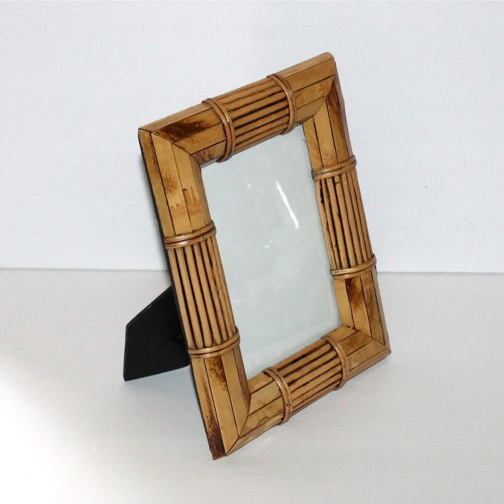 Vintage Bamboo Picture Frame 7